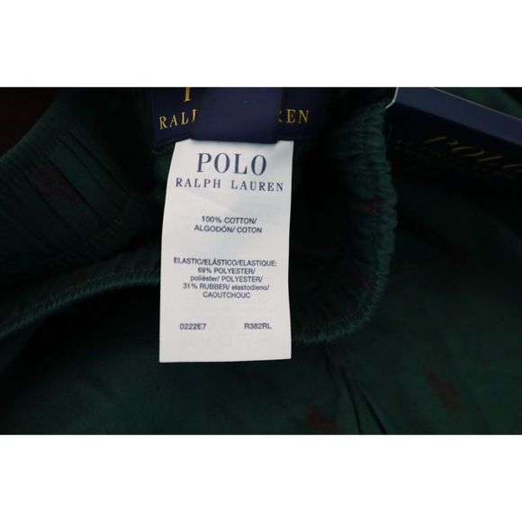 Polo Ralph Lauren R382RL Men's Sz XL Green Allover Pony Print Classic Fit Boxers - Picture 4 of 5
